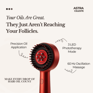 3-in-1 Precision Oil Applicator + Phototherapy Scalp Massage Comb