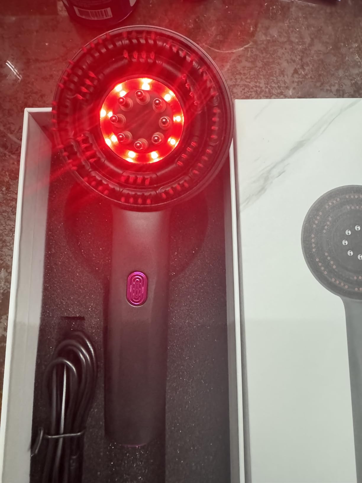 3 in 1 precision oil applicator + phototherapy scalp massage comb