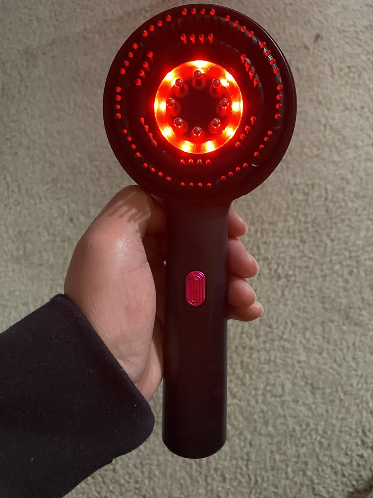 3 in 1 precision oil applicator + phototherapy scalp massage comb