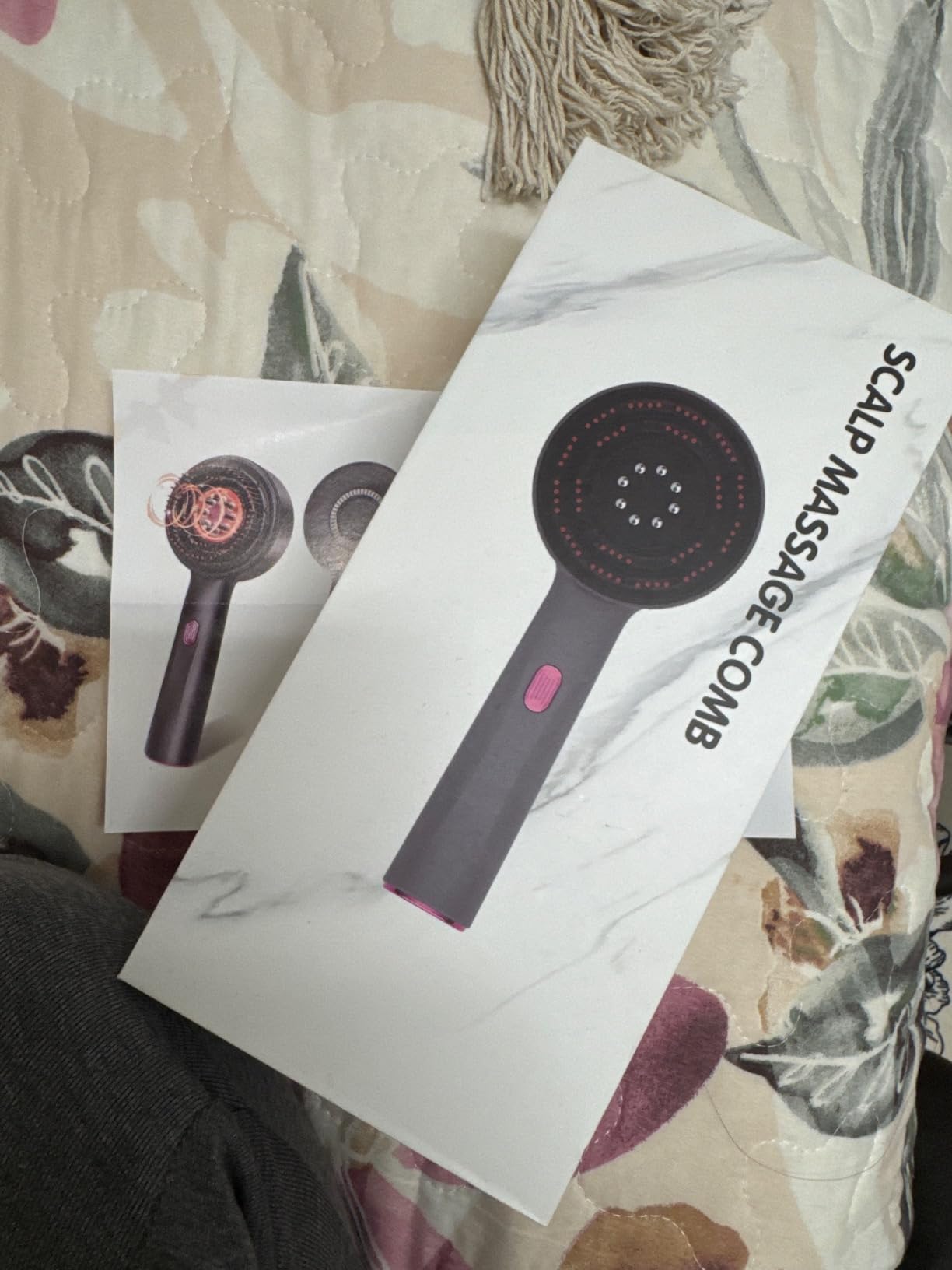 3 in 1 precision oil applicator + phototherapy scalp massage comb